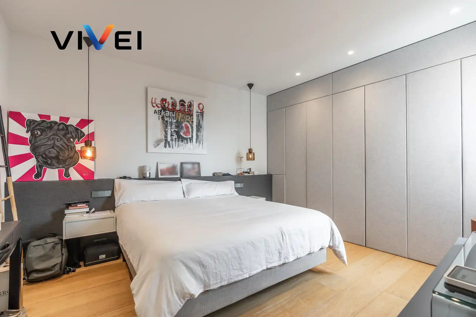 Schlafzimmer von Dachboden zum Verkauf in Madrid mit Klimaanlage, Heizung und Terrasse