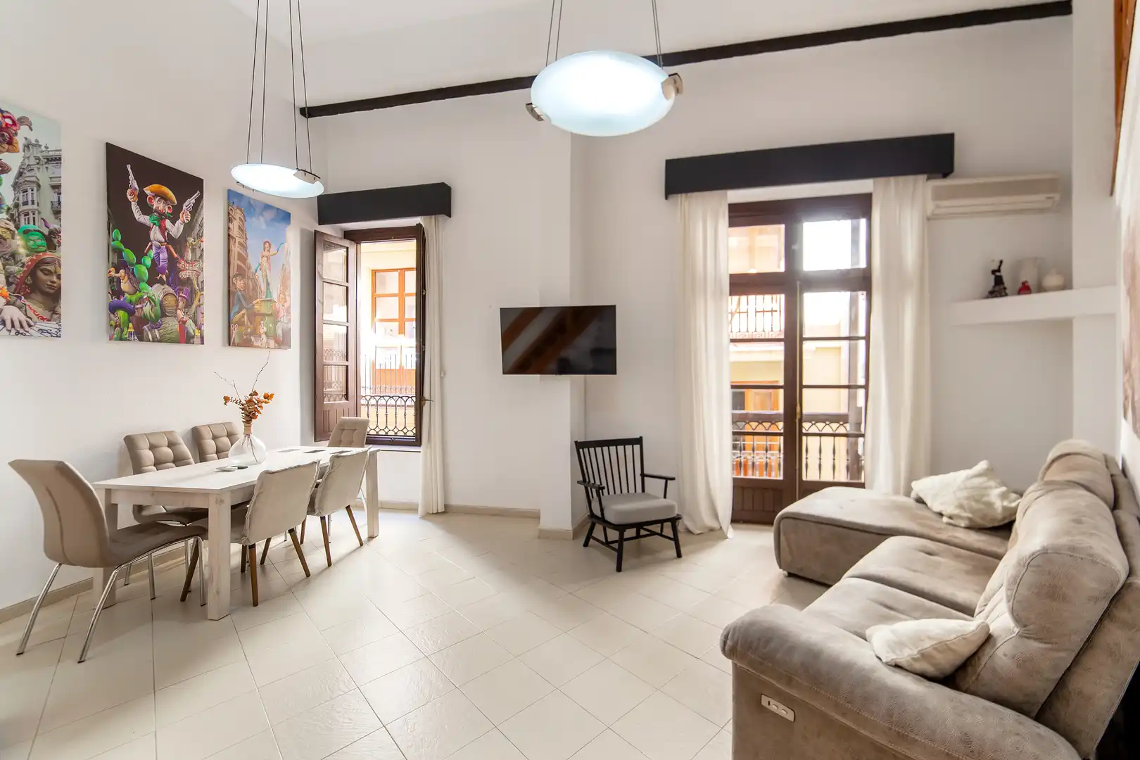 Sala de estar de Piso en venta en Valencia con Aire acondicionado, Calefacción y Parquet
