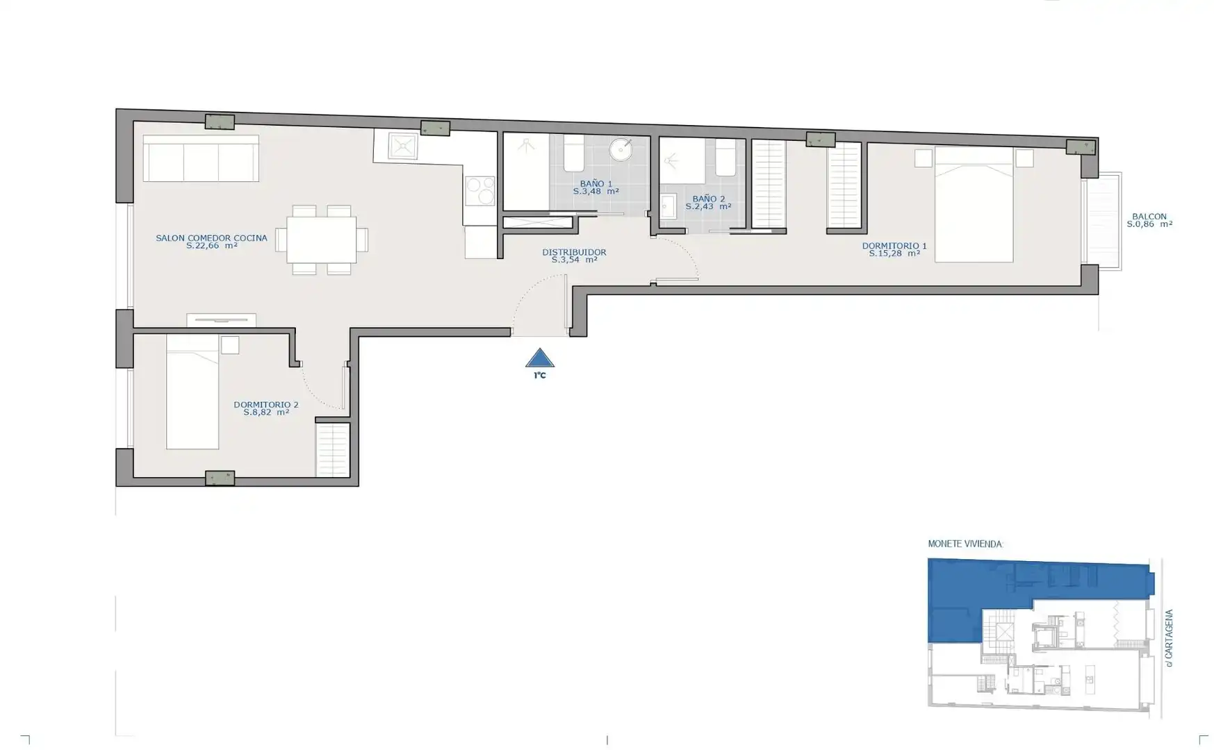 Apartament en venda en Mazarrón amb Terrassa, Traster i Balcó