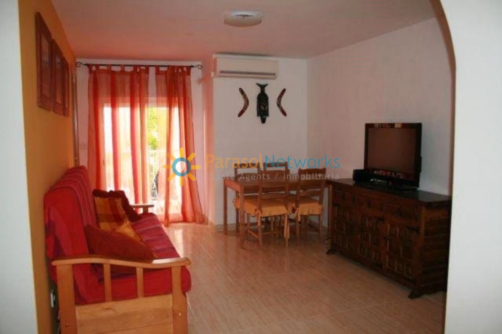 Living room of Apartment to rent in Piles  with Air Conditioner, Furnished and Balcony