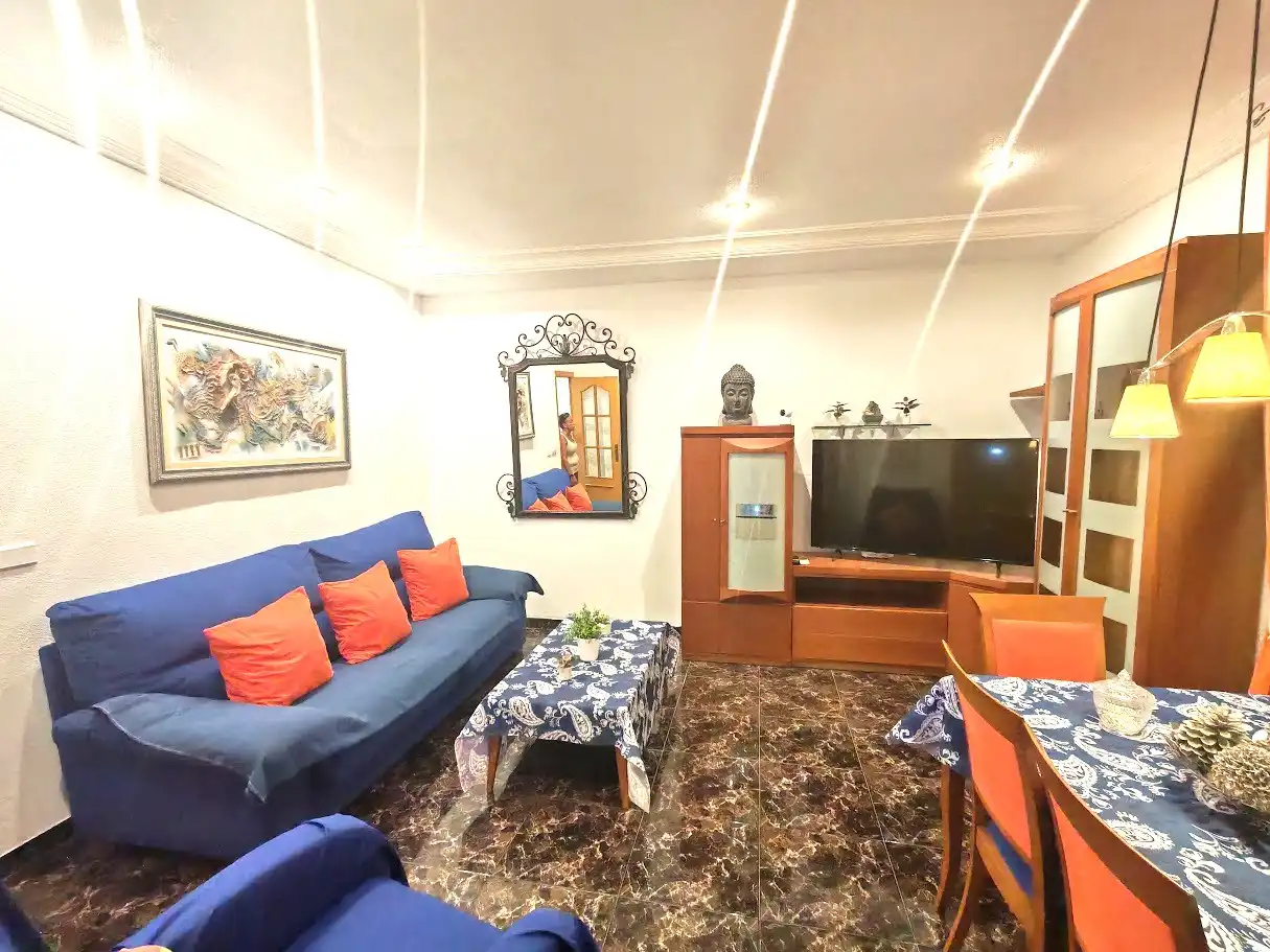 Living room of Flat for rent in Elche / Elx  with Air Conditioner, Terrace and Furnished