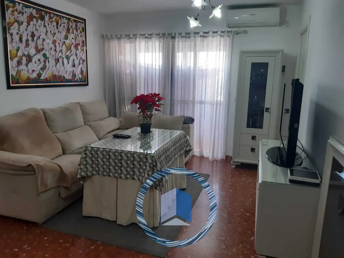 Living room of Flat for sale in Montequinto  with Terrace and Swimming Pool