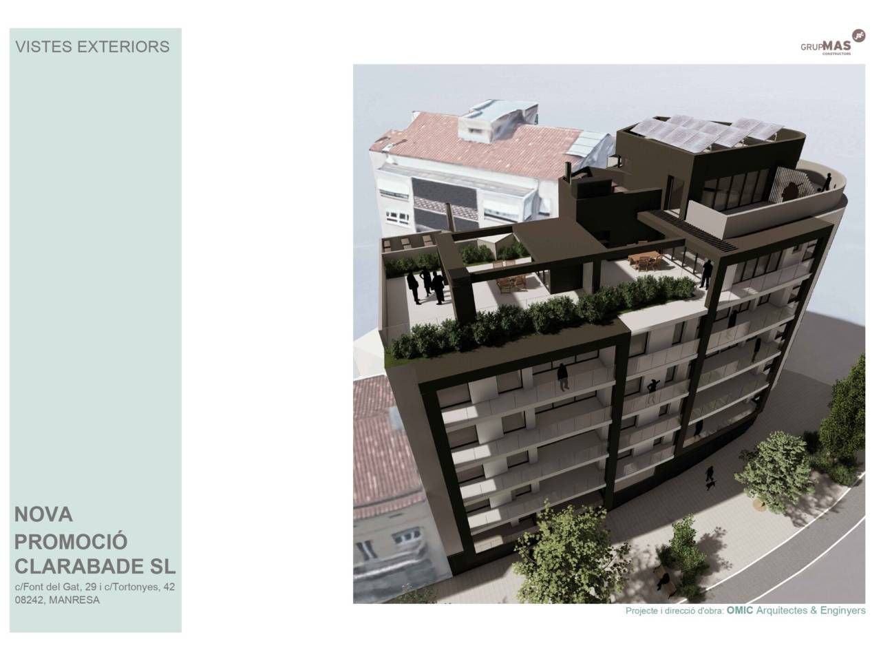 Exterior view of Flat for sale in Manresa  with Air Conditioner, Heating and Terrace