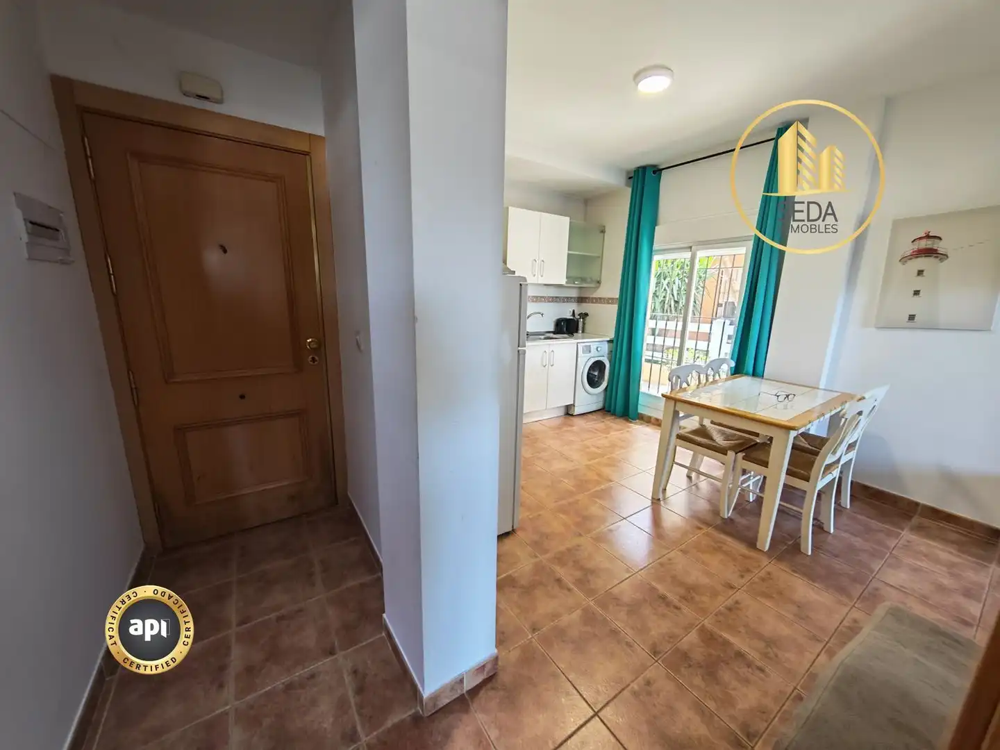 Kitchen of Flat for sale in Vera  with Air Conditioner, Private garden and Terrace
