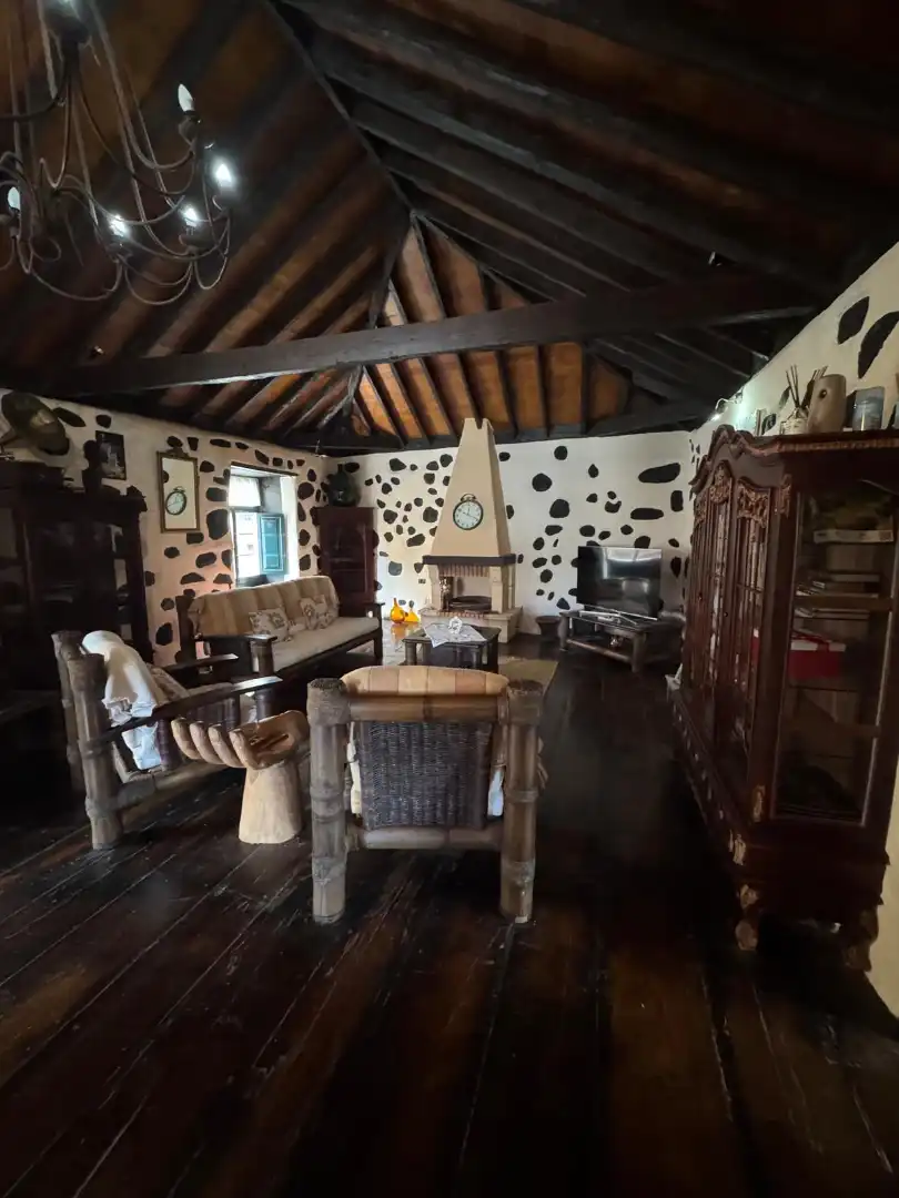 Sala d'estar de Casa o xalet en venda en Los Realejos amb Jardí privat, Moblat i Internet