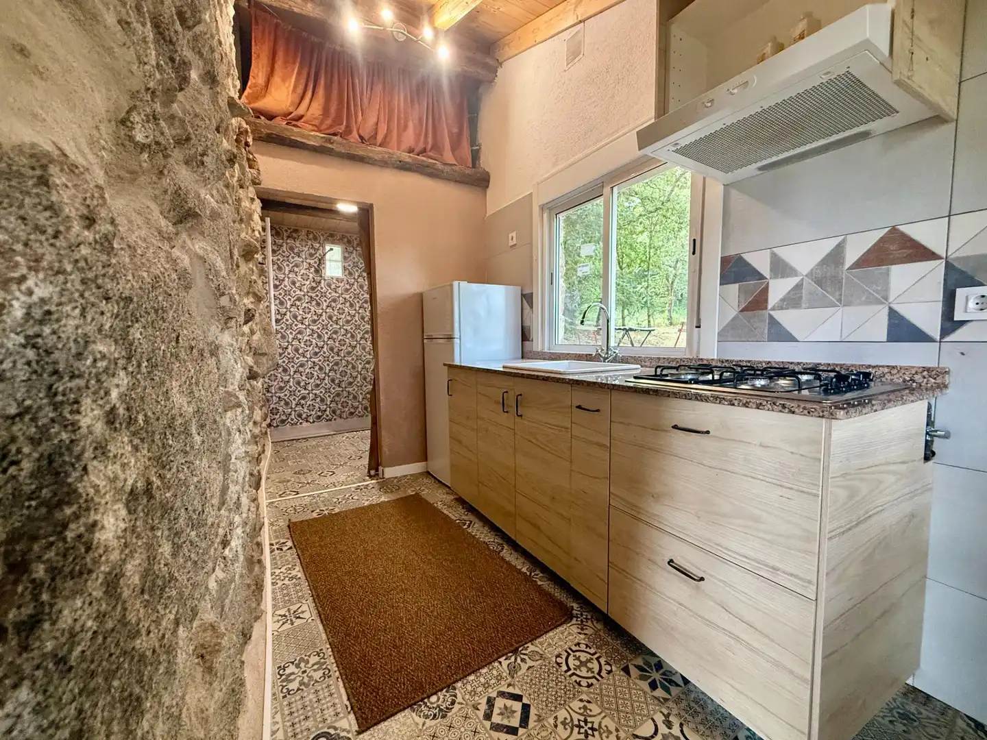 Cocina de Casa o chalet en venta en Sober con Jardín privado, Piscina y Amueblado