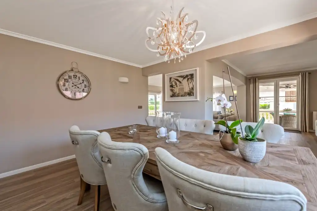 Dining room of Houses for sale in Calvià  with Air Conditioner, Heating and Private garden