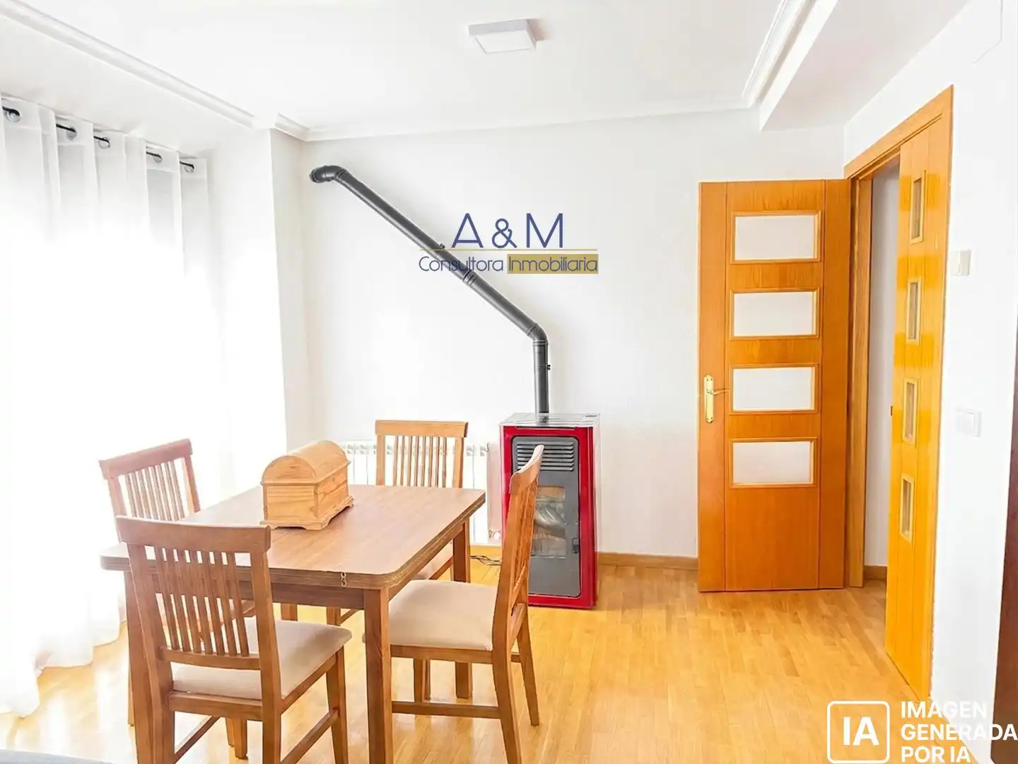 Comedor de Ático en venta en Valladolid con Calefacción, Parquet y Terraza