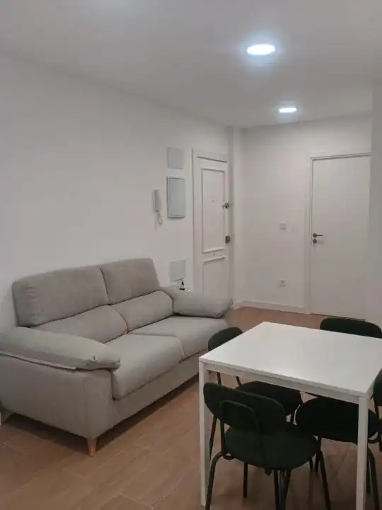 Living room of Flat for share in Ourense Capital   with Heating, Furnished and Balcony