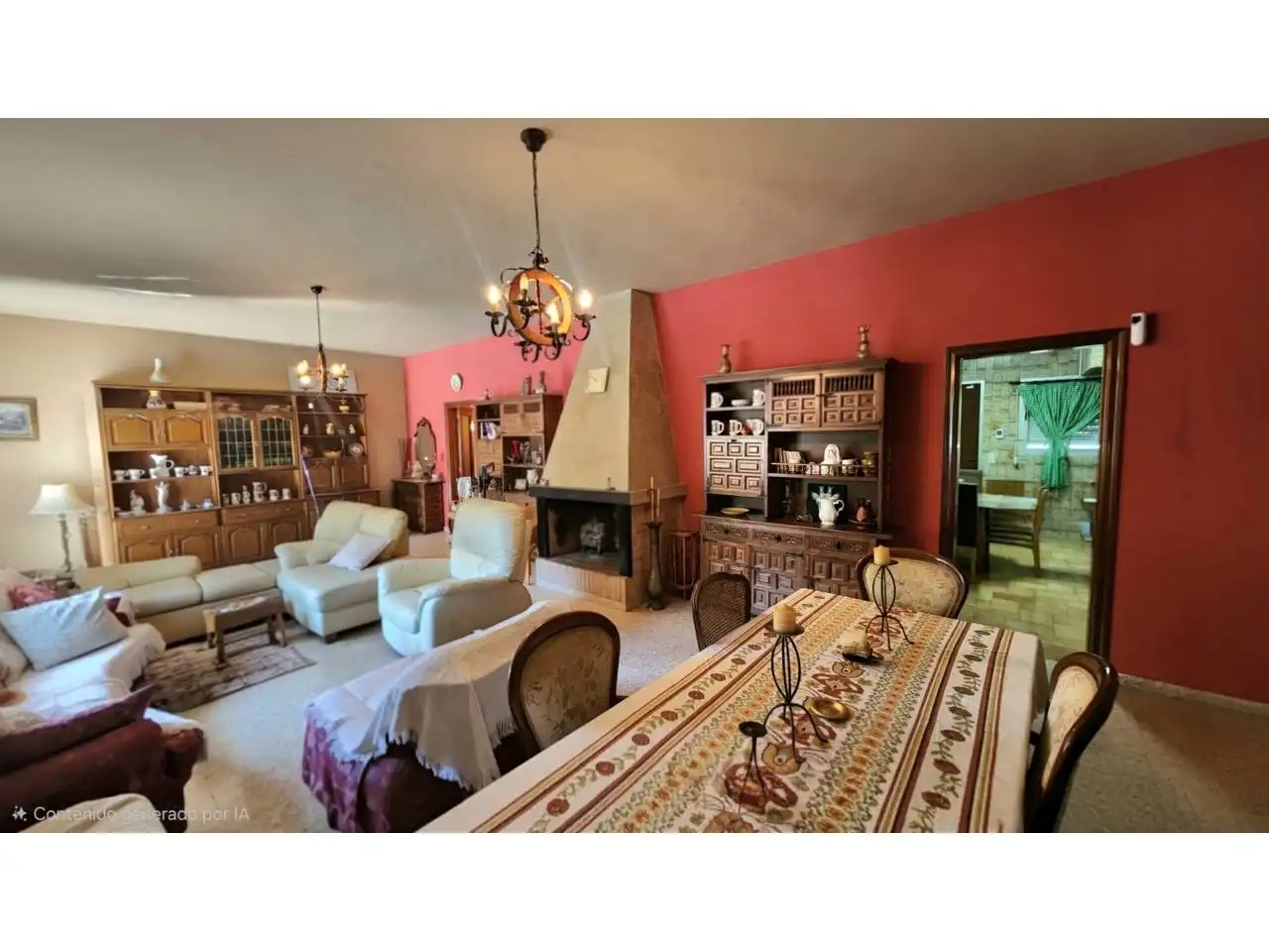 Sala d'estar de Casa o xalet en venda en Rubí amb Calefacció, Jardí privat i Parquet