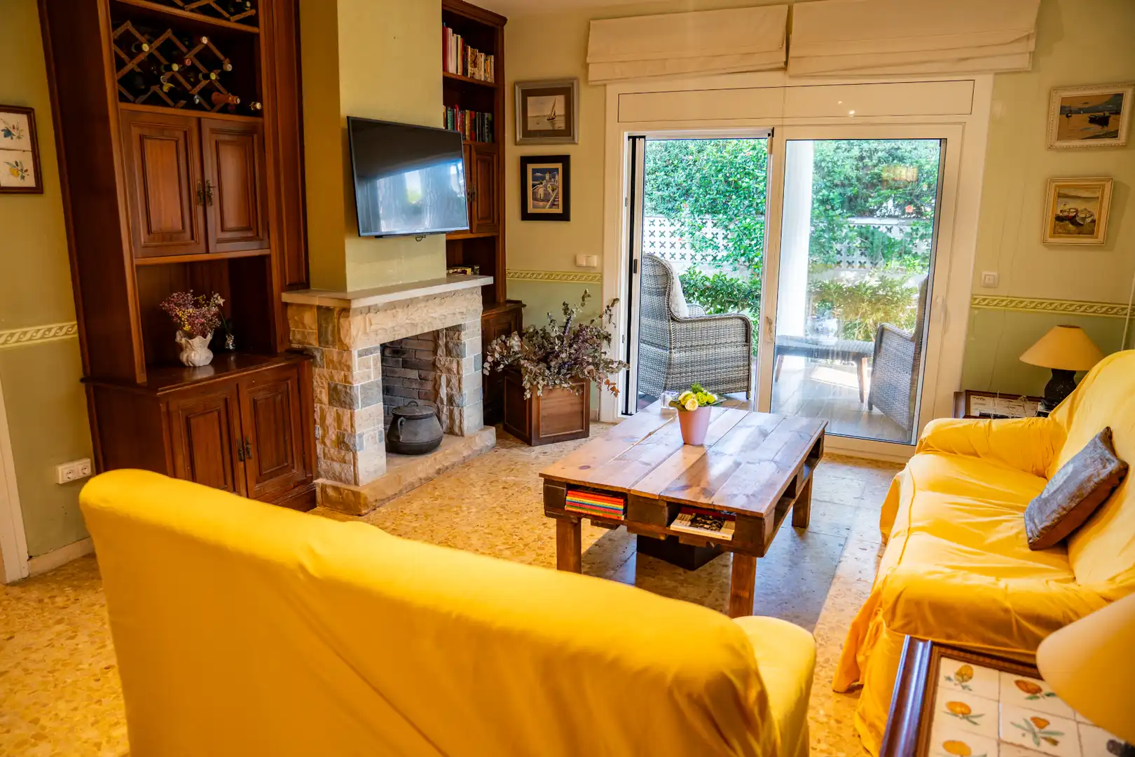 Sala de estar de Casa o chalet en venta en Cambrils con Aire acondicionado, Calefacción y Jardín privado