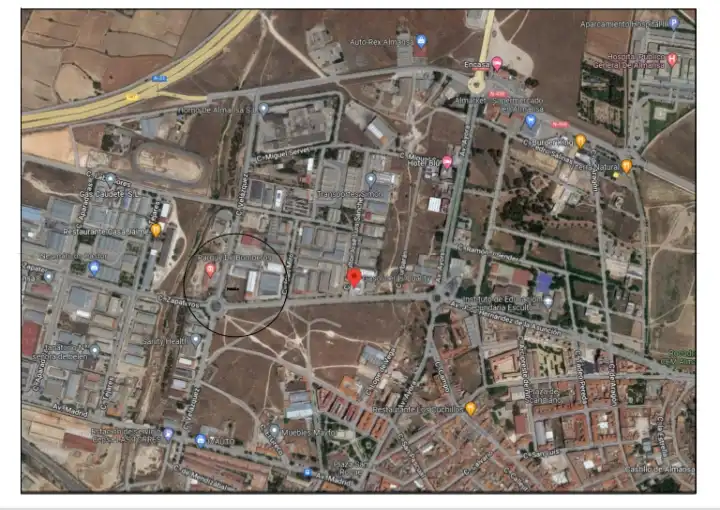 Vista exterior de Terreno industrial en venta en Almansa