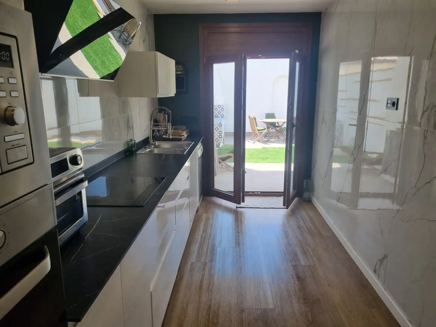 Cocina de Casa adosada en venta en Mont-roig del Camp con Aire acondicionado, Calefacción y Jardín privado