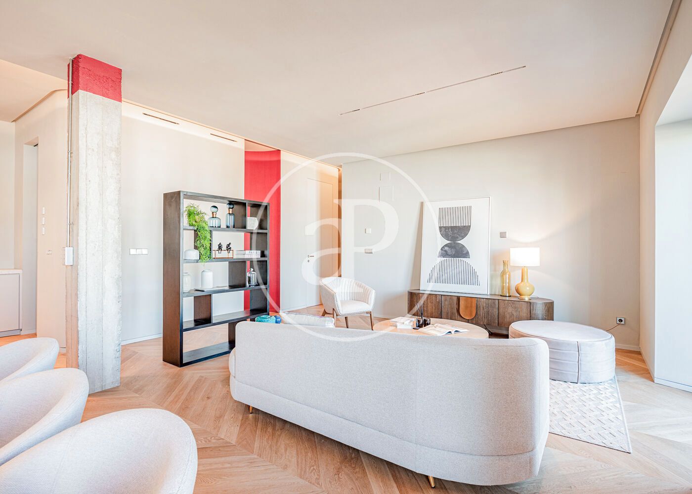 Sala de estar de Piso en venta en  Madrid Capital con Aire acondicionado, Calefacción y Terraza