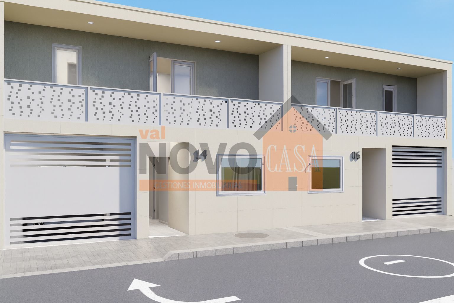 Exterior view of Single-family semi-detached for sale in Silla