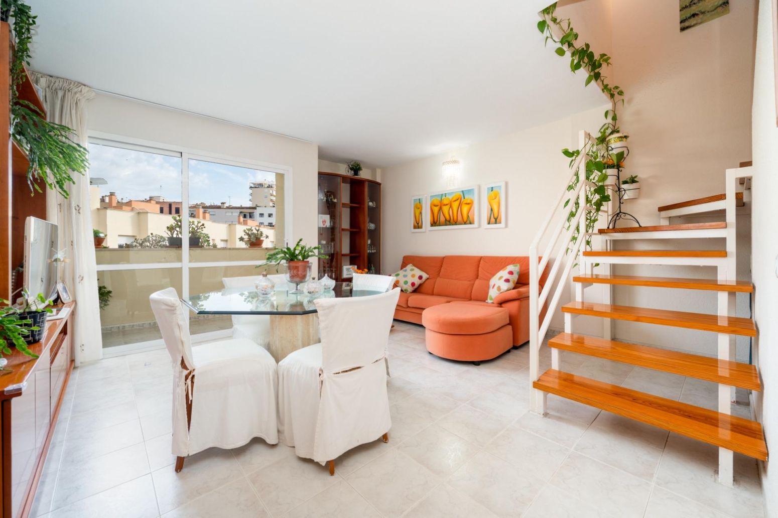 Sala de estar de Piso en venta en  Palma de Mallorca con Aire acondicionado, Calefacción y Parquet