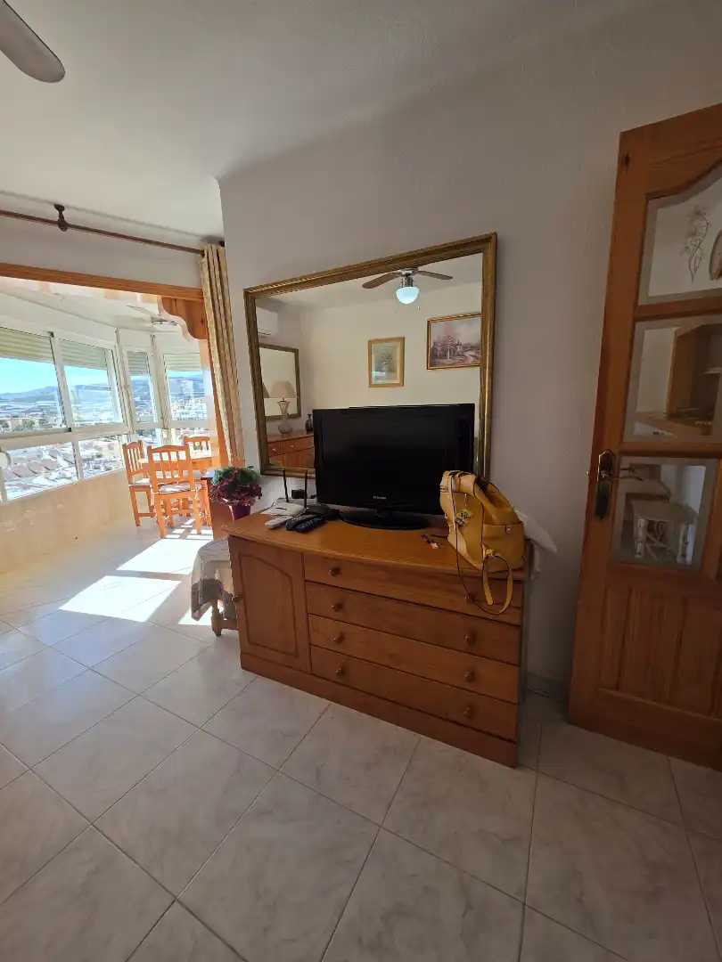 Sala d'estar de Apartament de lloguer en Torrox amb Aire condicionat, Calefacció i Moblat