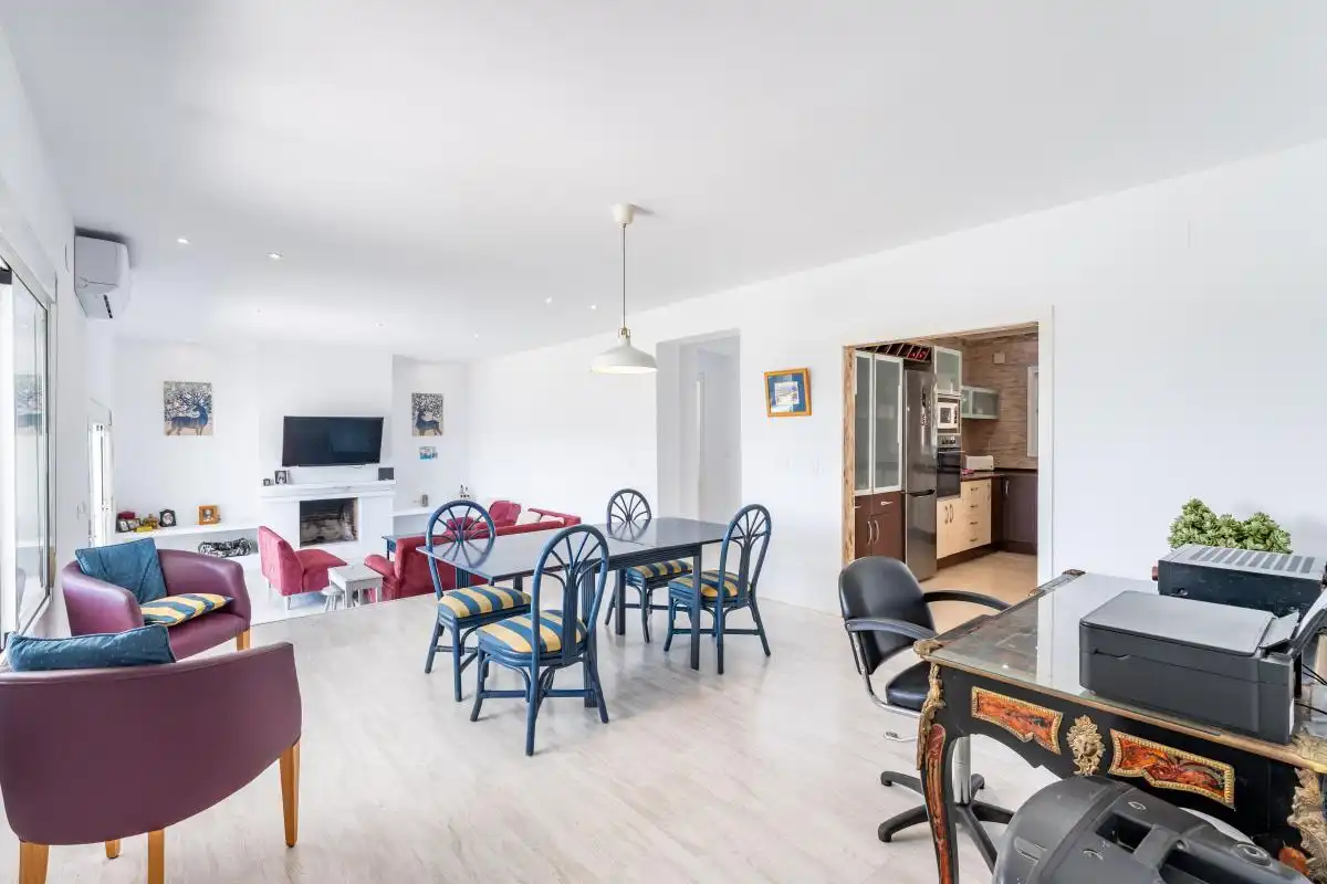 Dining room of Houses for sale in Málaga  with Air Conditioner, Heating and Private garden