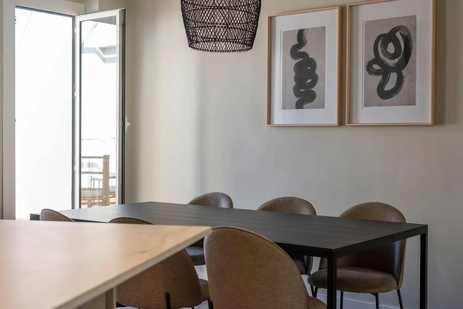 Dining room of Attic for rent in Valencia  with Air Conditioner, Heating and Terrace