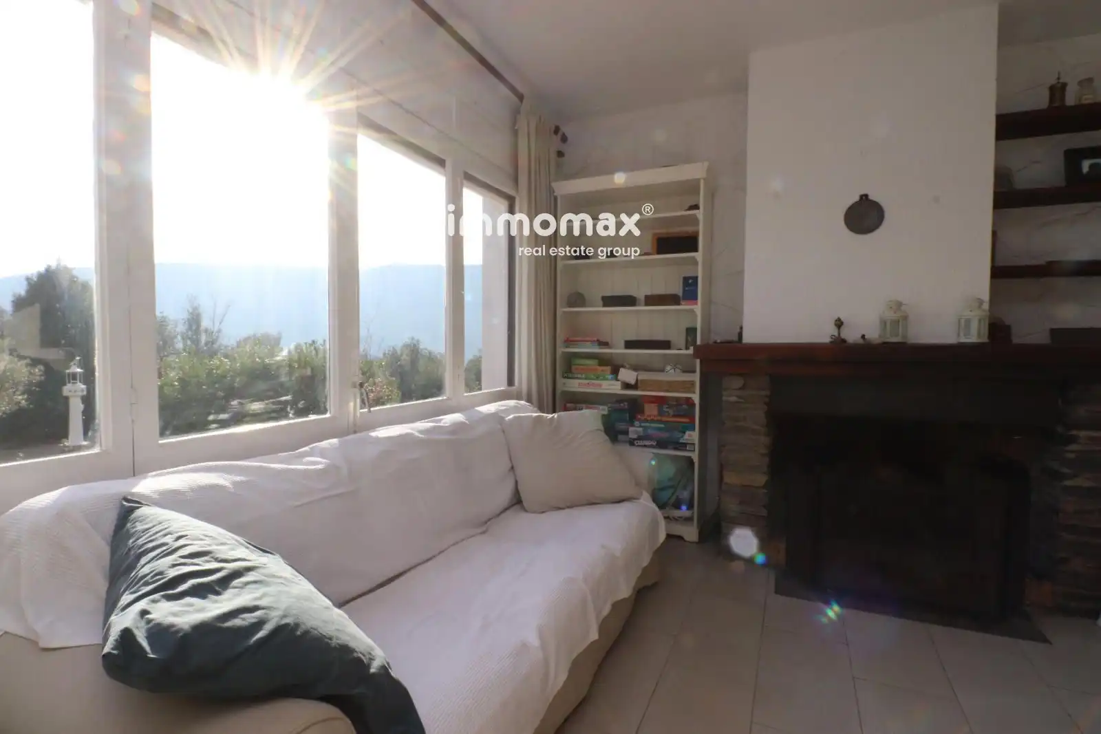 Sala de estar de Casa o chalet en venta en Fogars de Montclús con Terraza