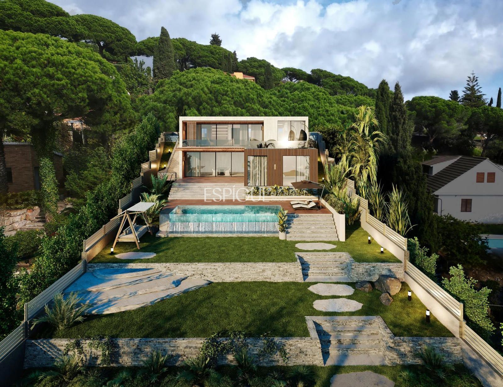 Jardí de Casa o xalet en venda en Sant Vicenç de Montalt amb Aire condicionat, Calefacció i Jardí privat