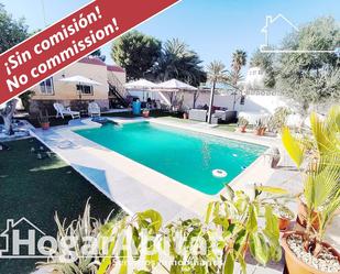 Swimming pool of House or chalet for sale in  Almería Capital  with Air Conditioner, Terrace and Swimming Pool