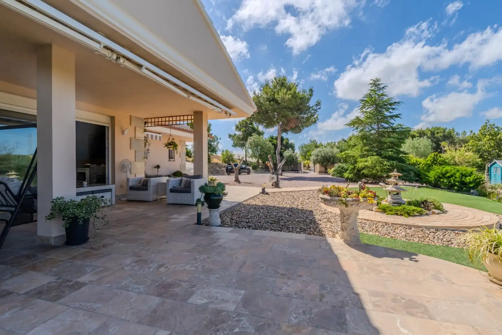 Terrassa de Finca rústica en venda en San Miguel de Salinas amb Aire condicionat, Calefacció i Jardí privat