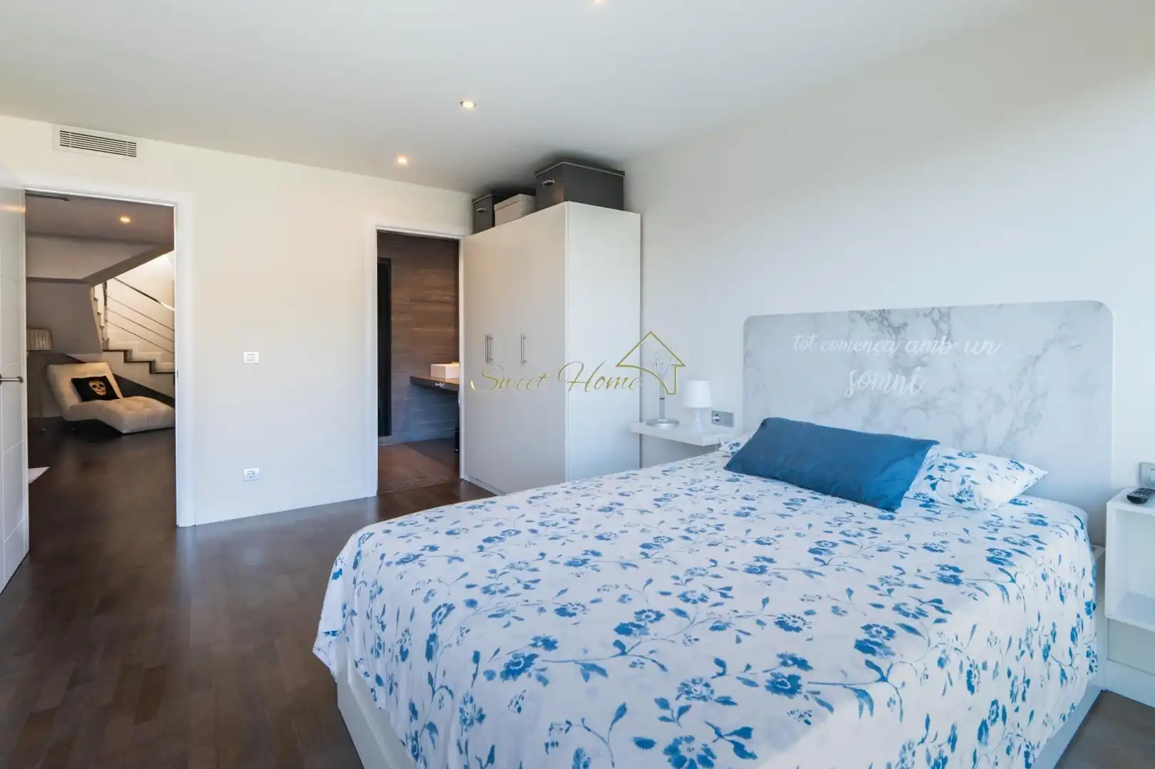 Schlafzimmer von Haus oder Chalet zum Verkauf in Alella mit Klimaanlage, Heizung und Privatgarten