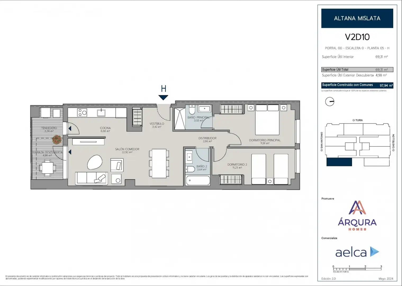 Attic for sale in Mislata  with Air Conditioner, Heating and Terrace