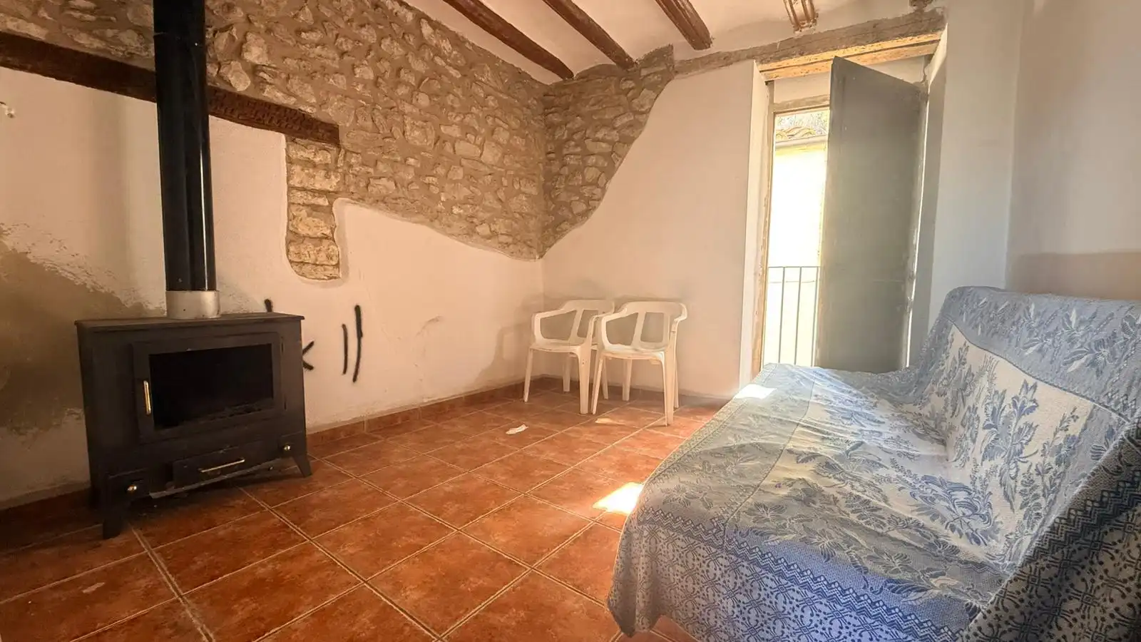 Living room of Houses for sale in Villafranca del Cid / Vilafranca  with Private garden, Storage room and Balcony