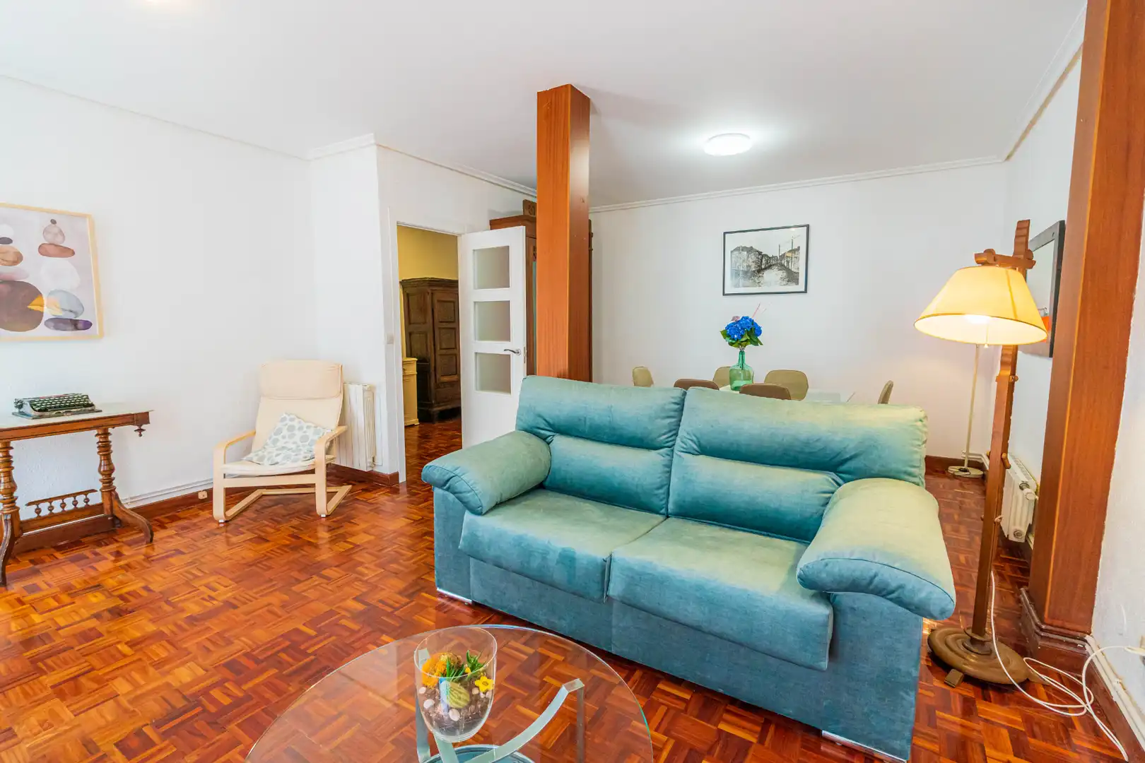 Sala de estar de Piso en venta en Santander con Calefacción, Parquet y Terraza