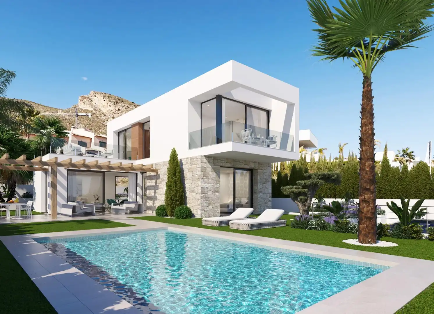 Chalet con piscina en venta en Golf Bahía