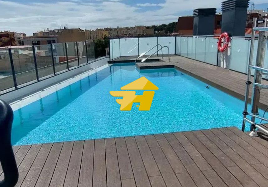 Piscina de Pis de lloguer en Torremolinos amb Aire condicionat, Jardí privat i Piscina