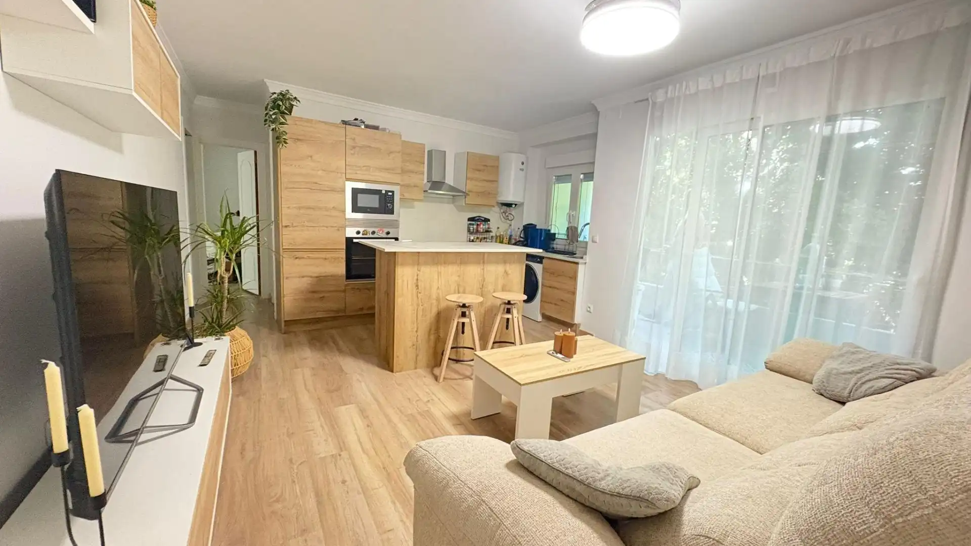 Sala de estar de Piso en venta en Málaga con Aire acondicionado, Amueblado y Balcón