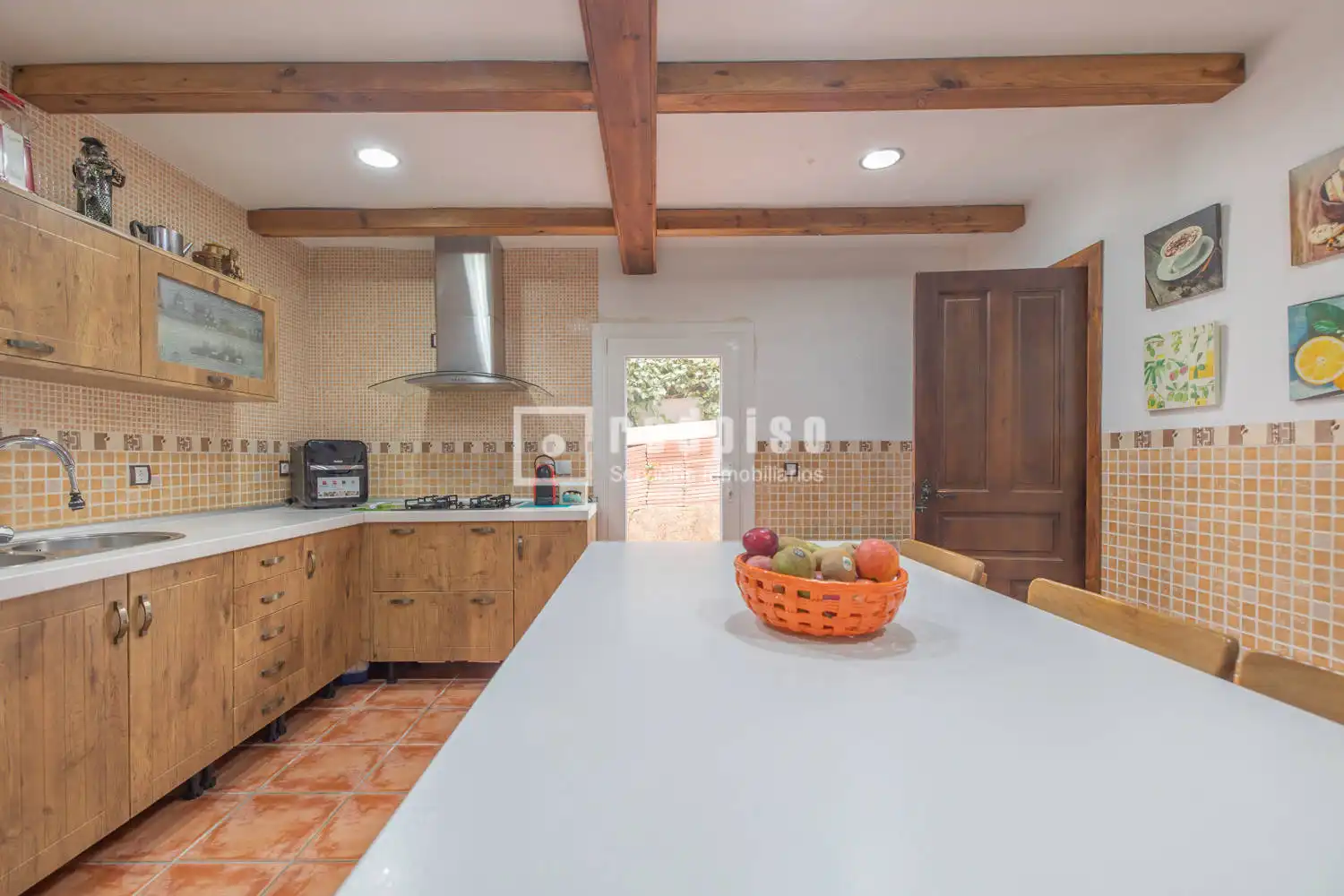 Cuina de Casa o xalet en venda en Casarrubios del Monte amb Calefacció, Jardí privat i Terrassa