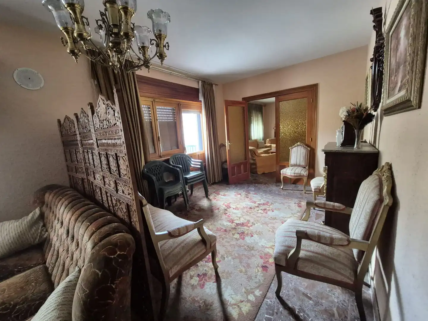 Sala de estar de Piso en venta en El Barraco  con Calefacción, Terraza y Amueblado