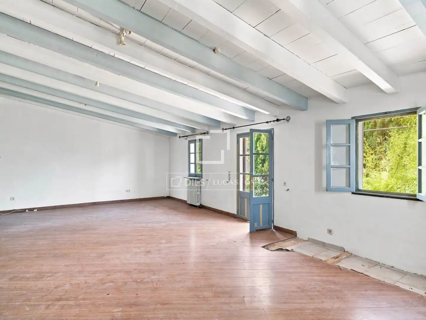 Sala de estar de Finca rústica en venta en Banyalbufar con Jardín privado y Piscina