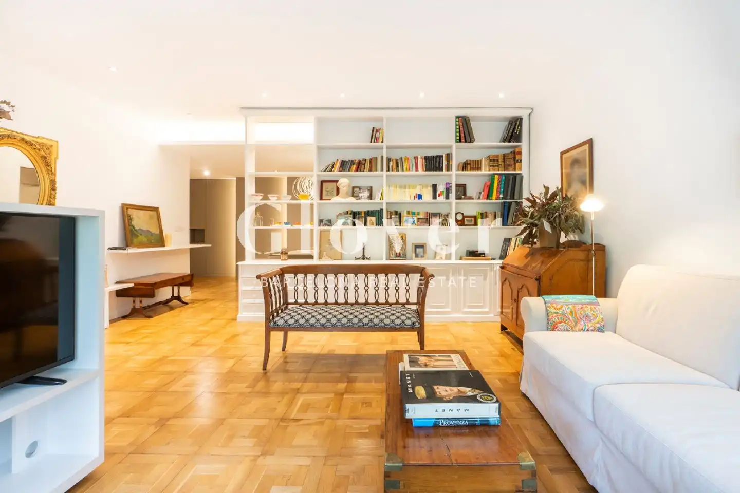 Sala de estar de Piso en venta en Barcelona con Aire acondicionado, Calefacción y Terraza