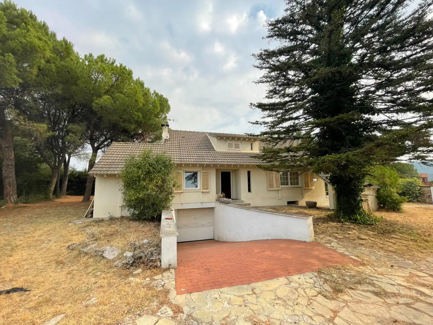 Vista exterior de Casa o chalet en venta en La Pobla de Claramunt con Calefacción, Jardín privado y Terraza