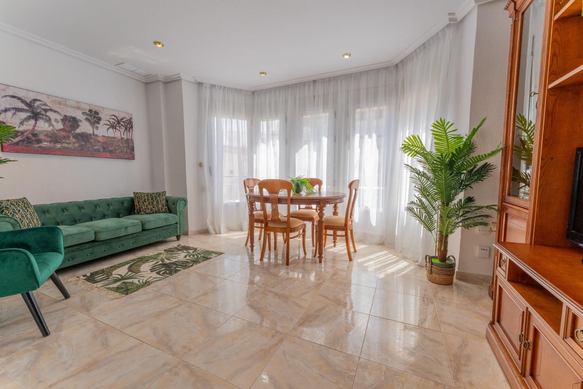 Dining room of Flat to rent in Elche / Elx  with Air Conditioner and Balcony