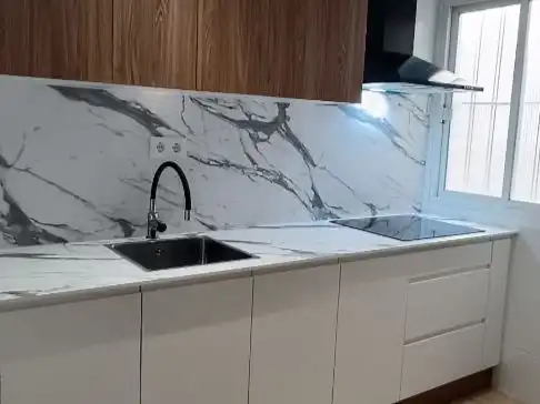 Cocina de Piso en venta en Almería con Parquet, Amueblado y Lavadora