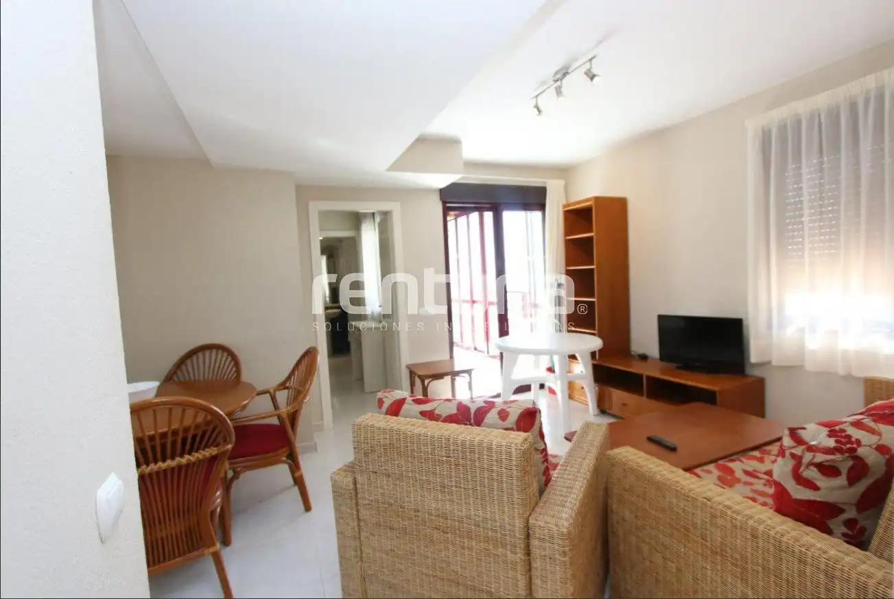 Living room of Attic for sale in Calpe / Calp  with Air Conditioner, Terrace and Furnished