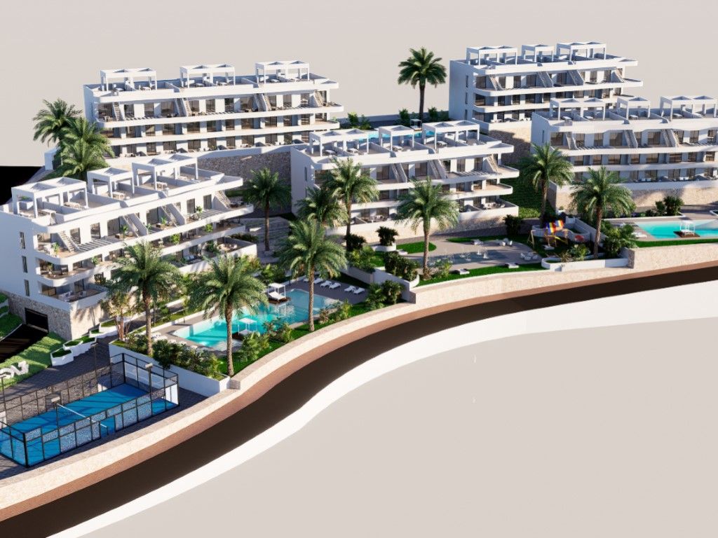 Vista exterior de Apartament en venda en Finestrat amb Piscina