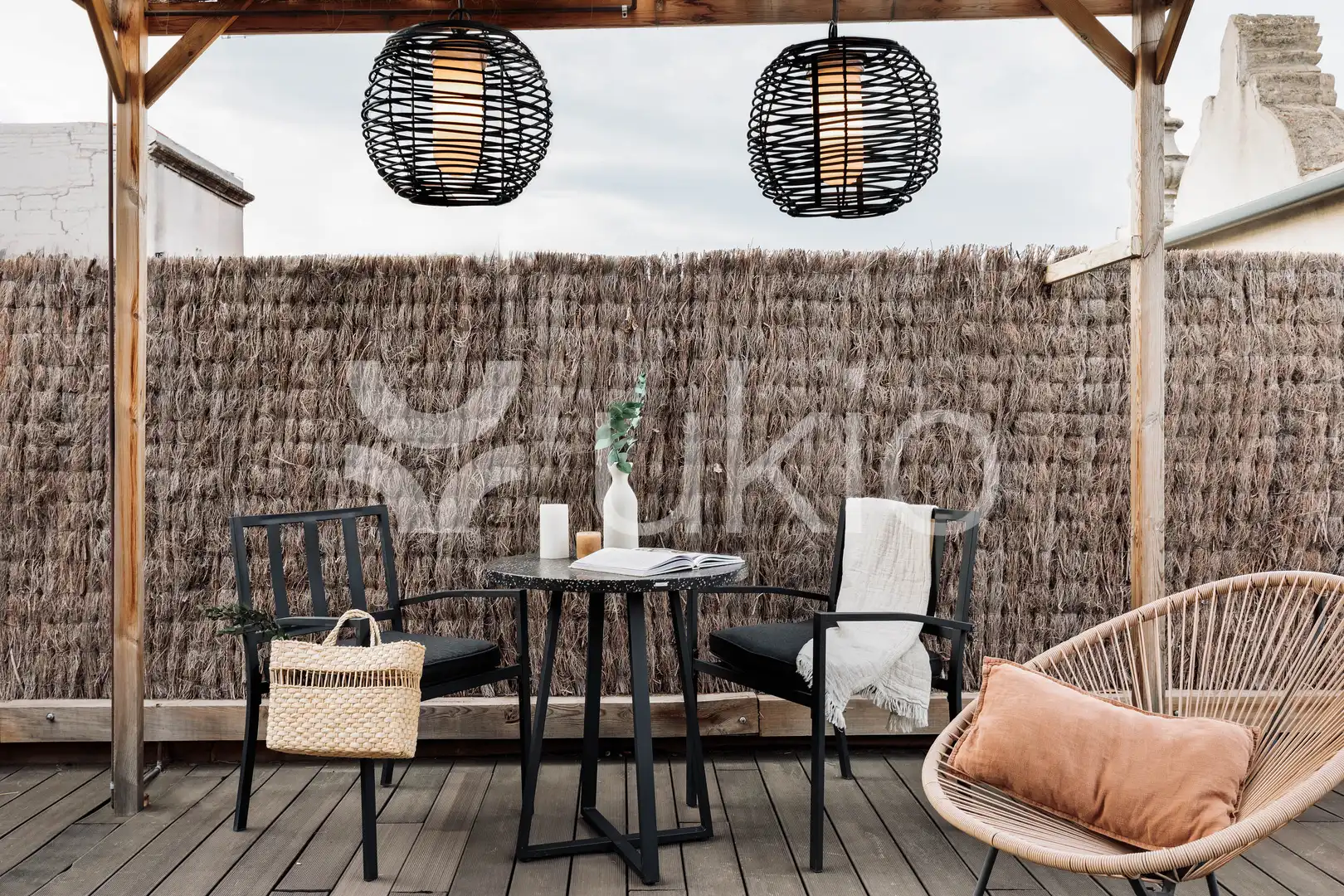 Terrasse von Wohnungen zur Miete in Barcelona mit Klimaanlage, Terrasse und Möbliert
