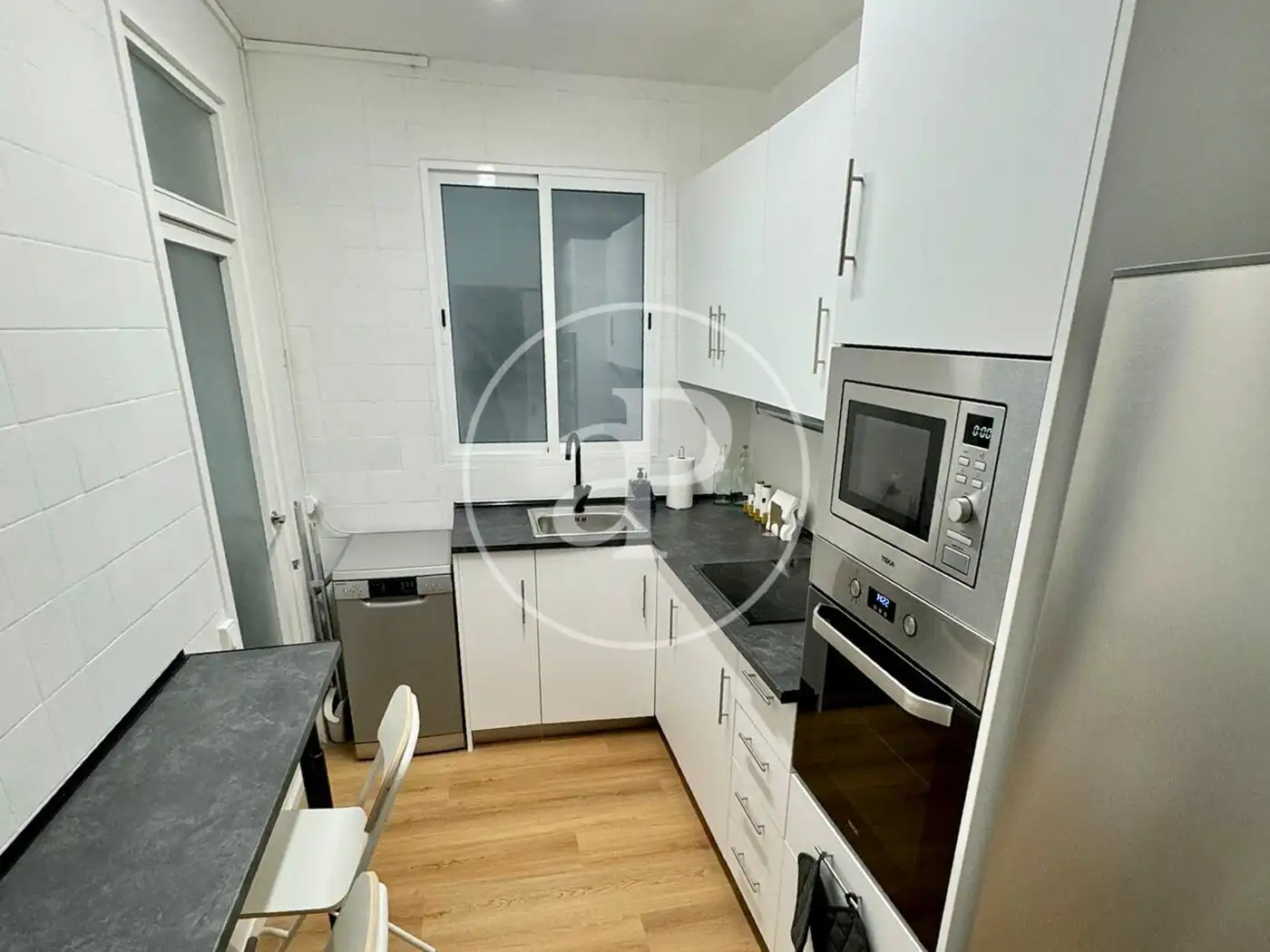Kitchen of Flat for rent in Barcelona  with Air Conditioner, Heating and Furnished