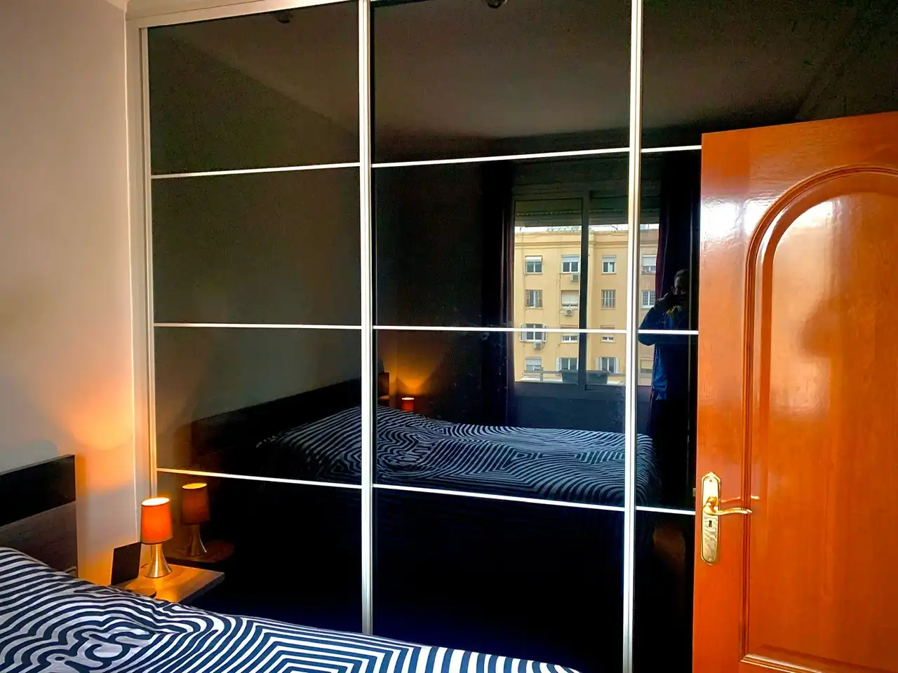 Schlafzimmer von Wohnung zum Verkauf in Barcelona mit Klimaanlage, Heizung und Parkett