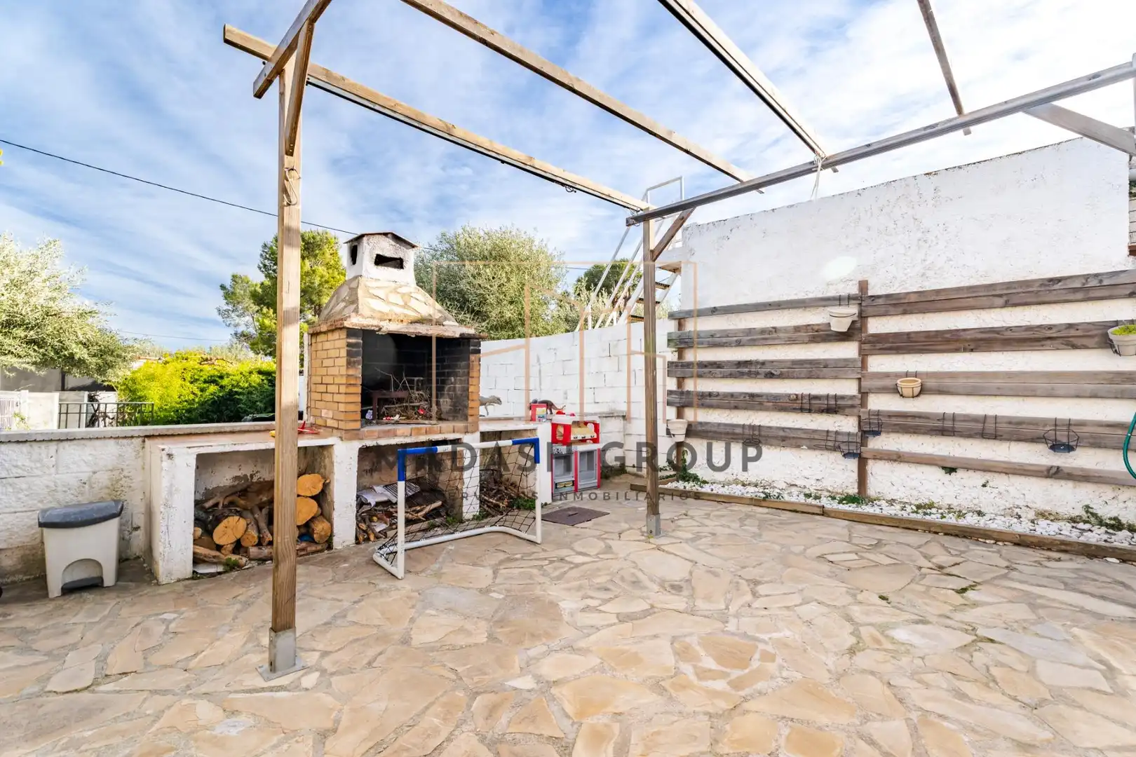 Terraza de Casa o chalet en venta en Mont-roig del Camp con Aire acondicionado, Trastero y Piscina