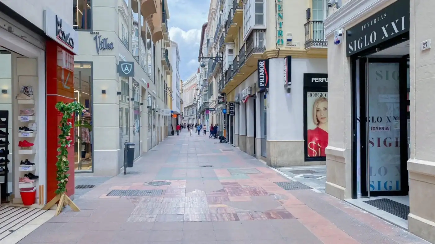 Exterior view of Flat for rent in Málaga  with Air Conditioner, Parquet flooring and Furnished