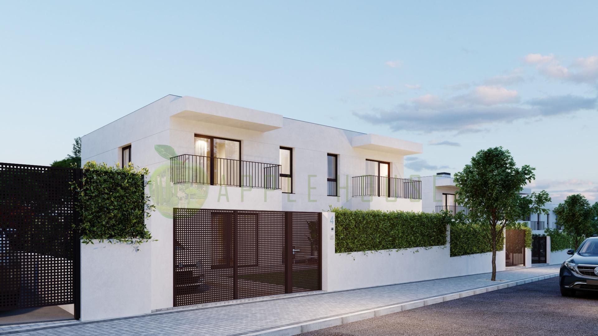 Exterior view of Single-family semi-detached for sale in Calafell  with Air Conditioner, Heating and Private garden