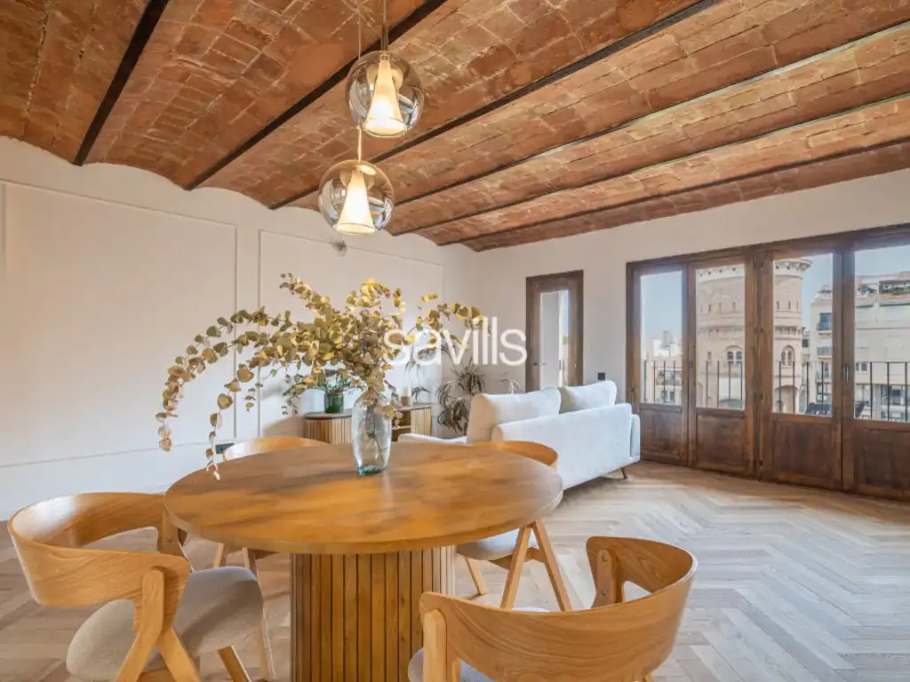 Sala de estar de Apartamento en venta en Barcelona con Aire acondicionado y Terraza